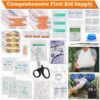 DLMD 278 PCS First Aid Kit for Car Home, Gifts for Dad Him Men Women Kids Christmas, Survival Kits/Emergency Medical Supplies for Travel Office Outdoor Hiking Camping Backpacking (Black) - Image 3