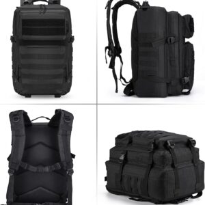 HOMIEE Military Tactical Backpack 45L Rucksack Large Army 3 Day Assault Pack Heavy Duty Molle Bugout Bag Survival Daypack