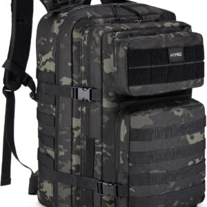 HOMIEE Military Tactical Backpack 45L Rucksack Large Army 3 Day Assault Pack Heavy Duty Molle Bugout Bag Survival Daypack