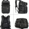 HOMIEE Military Tactical Backpack 45L Rucksack Large Army 3 Day Assault Pack Heavy Duty Molle Bugout Bag Survival Daypack - Image 10