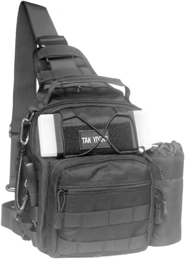 Tactical Bag Backpack, Outdoor Sport Bag Pack Sling Shoulder Bag Small Chest Pack for Traveling Trekking Camping