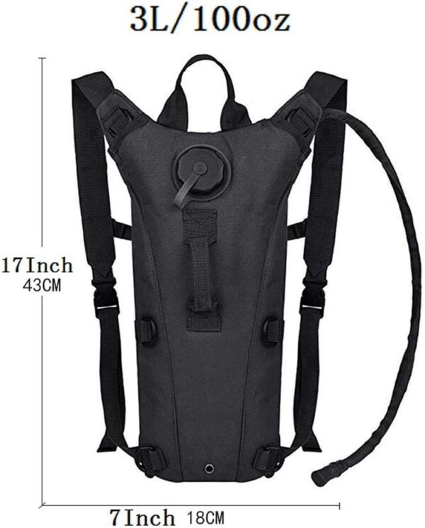 ATBP Tactical Water Hydration Pack Military 3L Water Bladder Carrier Backpack Leakproof for Running Jogging Cycling Hiking - Image 2