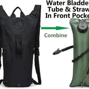 ATBP Tactical Water Hydration Pack Military 3L Water Bladder Carrier Backpack Leakproof for Running Jogging Cycling Hiking