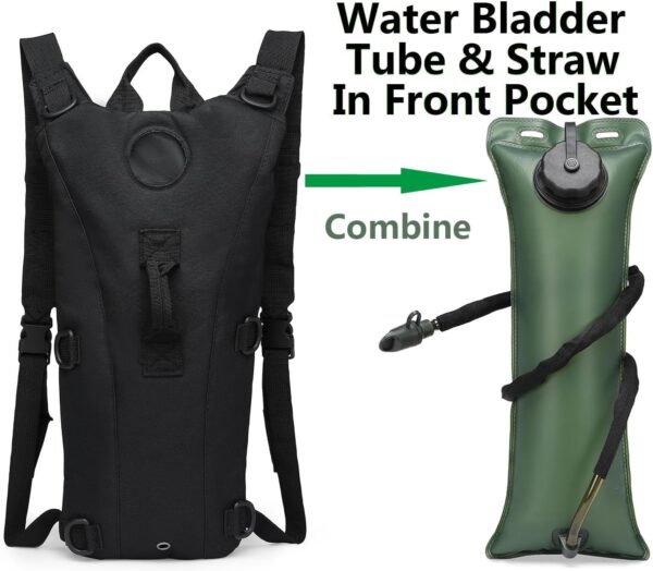 ATBP Tactical Water Hydration Pack Military 3L Water Bladder Carrier Backpack Leakproof for Running Jogging Cycling Hiking - Image 5