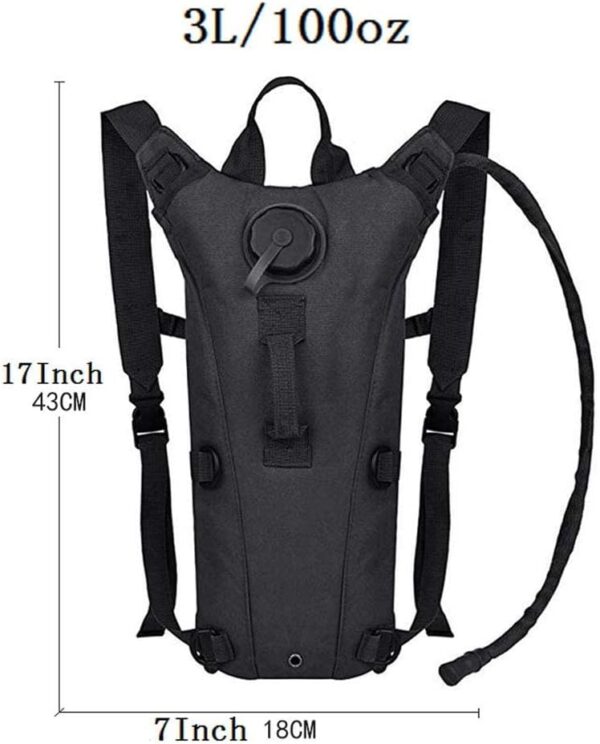 ATBP Tactical Water Hydration Pack Military 3L Water Bladder Carrier Backpack Leakproof for Running Jogging Cycling Hiking - Image 7