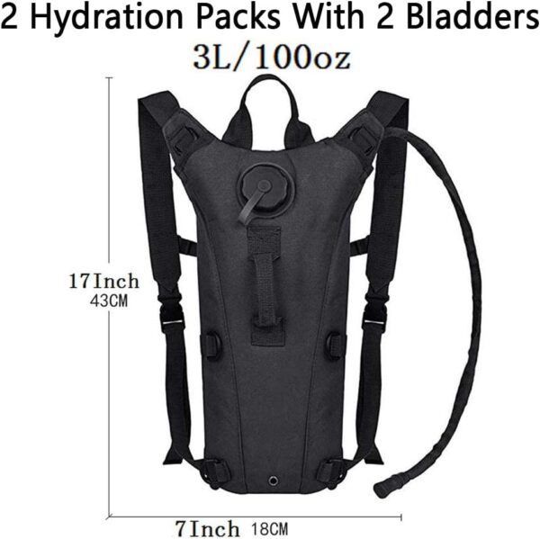 ATBP Tactical Water Hydration Pack Military 3L Water Bladder Carrier Backpack Leakproof for Running Jogging Cycling Hiking - Image 10