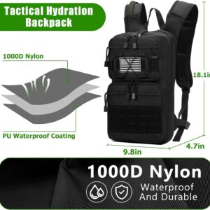 THYWD Hydration Backpack with 3L Water Bladder Tactical Molle Hydration Pack Bag for Men and Women Water Backpack for Hiking Mountain Bike Running Cycling