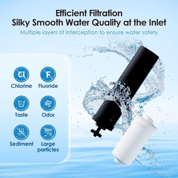 Waterdrop Gravity-fed Water Filter System, Reduces Lead and up to 99% of Chlorine, NSF/ANSI 42&372 Standard, with 2 Black Carbon Filters and Metal Spigot, King Tank Series, WD-TK-A - Image 2