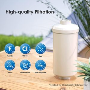 Waterdrop Gravity-fed Water Filter System, Reduces Lead and up to 99% of Chlorine, NSF/ANSI 42&372 Standard, with 2 Black Carbon Filters and Metal Spigot, King Tank Series, WD-TK-A