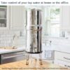 Imperial Berkey Gravity-Fed Stainless Steel Countertop Water Filter System 4.5 Gallon with 2 Authentic Black Berkey Elements BB9-2 Filters - Image 3
