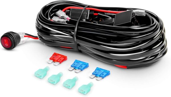 Nilight - ZH003 20Inch 126W Spot Flood Combo Led Light Bar 4PCS 4Inch 18W Spot LED Pods Fog Lights for Jeep Wrangler Boat Truck Tractor Trailer Off-Road, 2 Years Warranty - Image 4