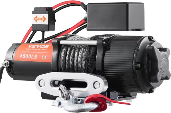 VEVOR Electric Winch, 12V 13,000 lb Load Capacity Nylon Rope Winch, IP67 3/8” x 85ft ATV Winch with Wireless Handheld Remote & Hawse Fairlead for Towing Jeep Off-Road SUV Truck Car Trailer Boat - Image 54