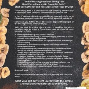 Freeze Drying Mastery For Beginners: Complete Guide to Long-Term Food Storage, Save Money, Reduce Waste and Keep Your Pantry Stocked