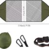 Hammocks for Outside with Mosquito Net,Camping Hammock Lightweight Portable Parachute 2 Person Outdoor Hammock for Indoor Backpacking Survival Travel Patio Army Green - Image 9