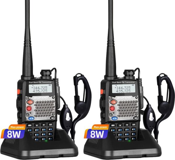 BAOFENG UV-5R Upgraded Version 8W ham Radio, 2rd gen UV5R (UV5R Upgrade Version) 2 Pack