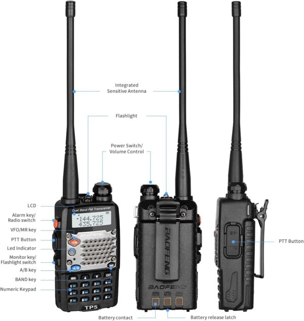 BAOFENG UV-5R Upgraded Version 8W ham Radio, 2rd gen UV5R (UV5R Upgrade Version) 2 Pack - Image 6