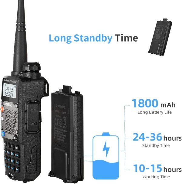 BAOFENG UV-5R Upgraded Version 8W ham Radio, 2rd gen UV5R (UV5R Upgrade Version) 2 Pack - Image 7