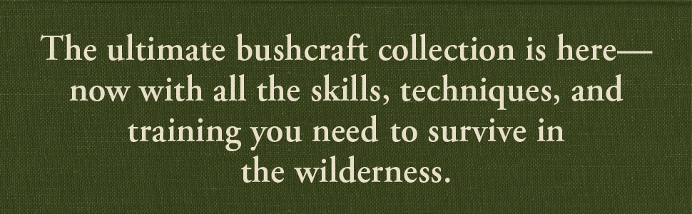 Gift for outdoorsmen about plants, gear, shelter, food, and the Five Cs of Survivability.