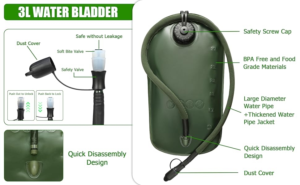 tactical water backpack