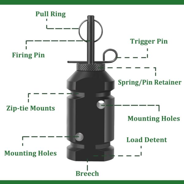 Trip Wire Alarm Device,12 Gauge Camping Trip Alarm, Perimeter Alarm,Early Warning Security System for Camping and Property Safety - Image 3