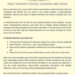 Herbal Antivirals: Heal Yourself Faster, Cheaper and Safer - Your A-Z Guide to Choosing, Preparing and Using the Most Effective Natural Antiviral Herbs