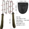 Pocket Chainsaw with Paracord Handle 36 Inches 16 Teeth Long Chain Hand Saw Fast Wood & Tree Cutting Emergency Survival Gear Best for Camping Backpacking Hiking Hunting. - Image 2