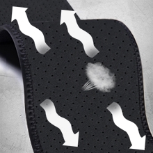 micro holes on waist holster to reduce sweat buildup and skin-friendly and breathable waistband