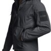 CQR Men's Winter Tactical Military Jackets, Lightweight Water Resistant Fleece Lined Softshell Hunting Jacket w Hoodie - Image 2