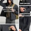 CQR Men's Winter Tactical Military Jackets, Lightweight Water Resistant Fleece Lined Softshell Hunting Jacket w Hoodie - Image 5