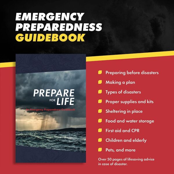 Emergency Zone Urban Survival Bug Out Bag - 4 Person | Bugout Backpack Survival Kit w/Emergency Food Supply, Survival Gear and Supplies for Disasters - Image 9