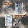 PSKOOK 12 Pcs Survival Multitool Card Emergency Camping Tool EDC Kit in Your Wallet Outdoor Hunting Fishing Hiking Gear - Image 3