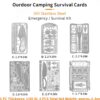 PSKOOK 12 Pcs Survival Multitool Card Emergency Camping Tool EDC Kit in Your Wallet Outdoor Hunting Fishing Hiking Gear - Image 5