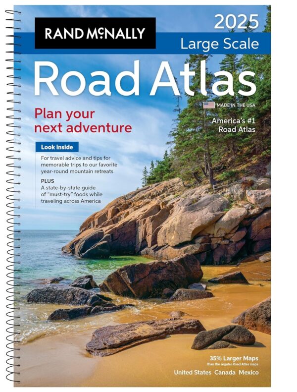 Rand McNally 2025 Large Scale Road Atlas (Rand McNally Large Scale Road Atlas USA)