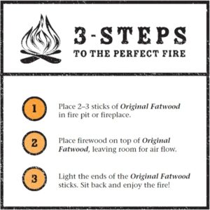 Fatwood Pine Wood Fire Sticks - 10lb Box of Indoor or Outdoor Fire Starters for Campfires, Grills, Wood Stoves, Firepits, or Fireplaces by Pure Garden