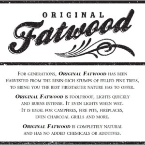 Fatwood Pine Wood Fire Sticks - 10lb Box of Indoor or Outdoor Fire Starters for Campfires, Grills, Wood Stoves, Firepits, or Fireplaces by Pure Garden