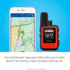 Garmin 010-01879-00 InReach Mini, Lightweight and Compact Satellite Communicator, Orange