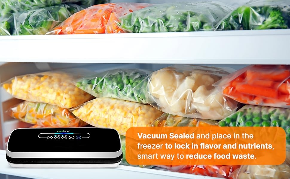 NutriChef;Automatic;Vacuum;Air;Sealing;System;Preservation;StarterKit;CompactDesign;Compact;Sealer