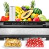 NutriChef Automatic Vacuum Air Sealing System Preservation with Starter Kit Compact Design, Lab Tested, Dry & Moist Food Modes with Led Indicator Lights, 12", Black - Image 24