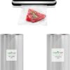 NutriChef Automatic Vacuum Air Sealing System Preservation with Starter Kit Compact Design, Lab Tested, Dry & Moist Food Modes with Led Indicator Lights, 12", Black - Image 31