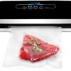 NutriChef Automatic Vacuum Air Sealing System Preservation with Starter Kit Compact Design, Lab Tested, Dry & Moist Food Modes with Led Indicator Lights, 12", Black - Image 32