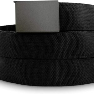 WAZOO Cache Belt, Anti-Theft Everyday Carry Belt for Travel and Outdoors - Stainless-Steel Buckle, Hidden Sleeve, Made in USA