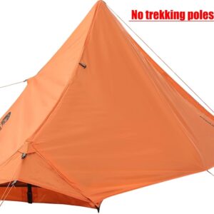 1 Person Trekking Pole Tent for Backpacking (Trekking Poles not included)