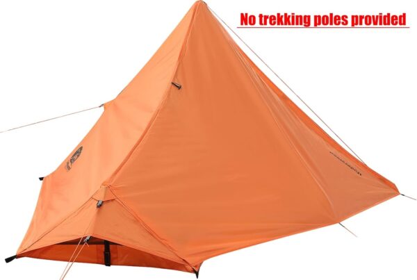 1 Person Trekking Pole Tent for Backpacking (Trekking Poles not included) - Image 3