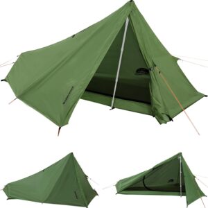 1 Person Trekking Pole Tent for Backpacking (Trekking Poles not included)