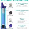 SimPure Gravity Water Filter, Portable Gravity-Fed Water Purifier with 3L Gravity Bag, Tree Strap, BPA Free Survival Gear and Equipment for Camping Hiking Emergency Preparedness - Image 2