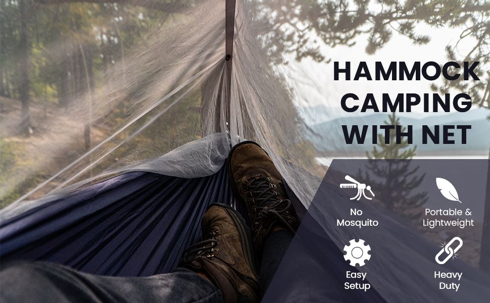 Sunyear One-line Design Net Hammock