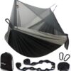 Hammock Camping with Rain Fly Tarp and Net, Portable Camping Hammock Double Tree Hammock Outdoor Indoor Backpacking Travel & Survival, 2 Tree Straps,100% Waterproof - Image 17