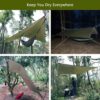 Hammock Camping with Rain Fly Tarp and Net, Portable Camping Hammock Double Tree Hammock Outdoor Indoor Backpacking Travel & Survival, 2 Tree Straps,100% Waterproof - Image 28