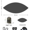 Hammock Camping with Rain Fly Tarp and Net, Portable Camping Hammock Double Tree Hammock Outdoor Indoor Backpacking Travel & Survival, 2 Tree Straps,100% Waterproof - Image 32