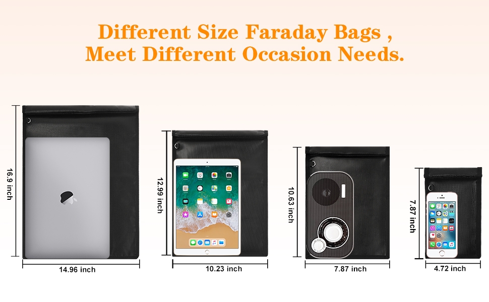 rfid bag black